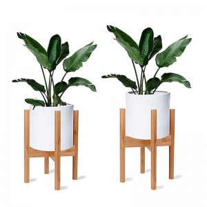 Μπαμπού ρυθμιζόμενα λουλούδια rack plant stand