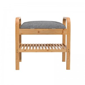 Διάδρομος οθόνη ράφι διοργανωτής αποθήκευσης παπουτσιών παπουτσιών πάγκο μπαμπού