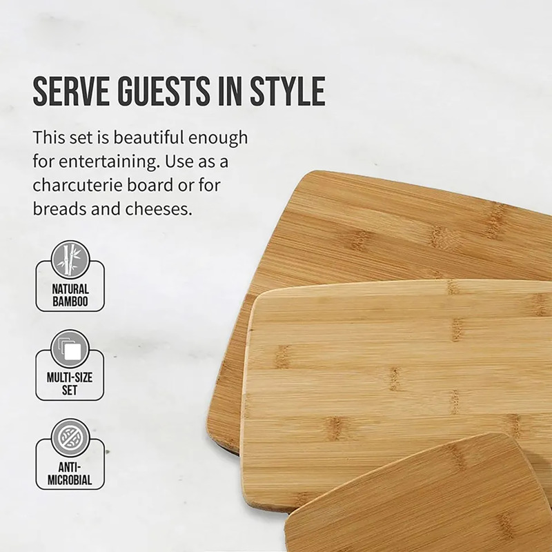 Bamboo Shutping Board Duo