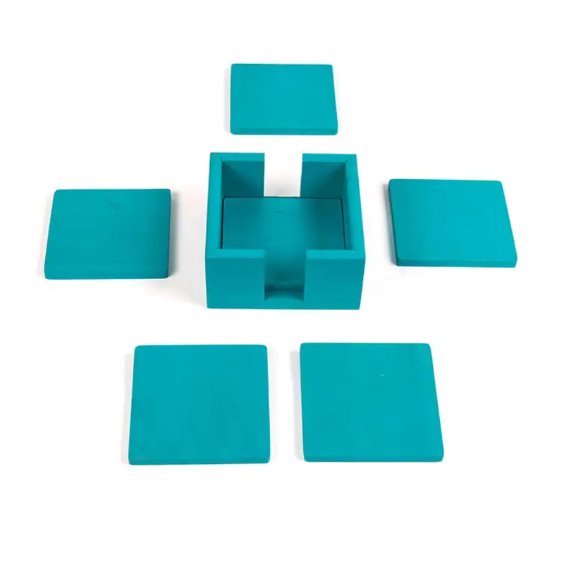 Φιλικό προς το περιβάλλον Fancy Square Bamboo Cup Coaster